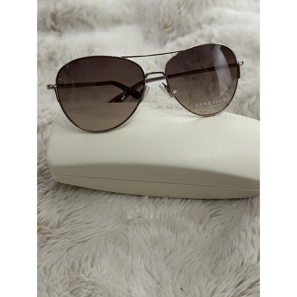 NEW Aviators Womens Anne Klein AK7007 Rose 59-14-135 Sunglasses main image 7